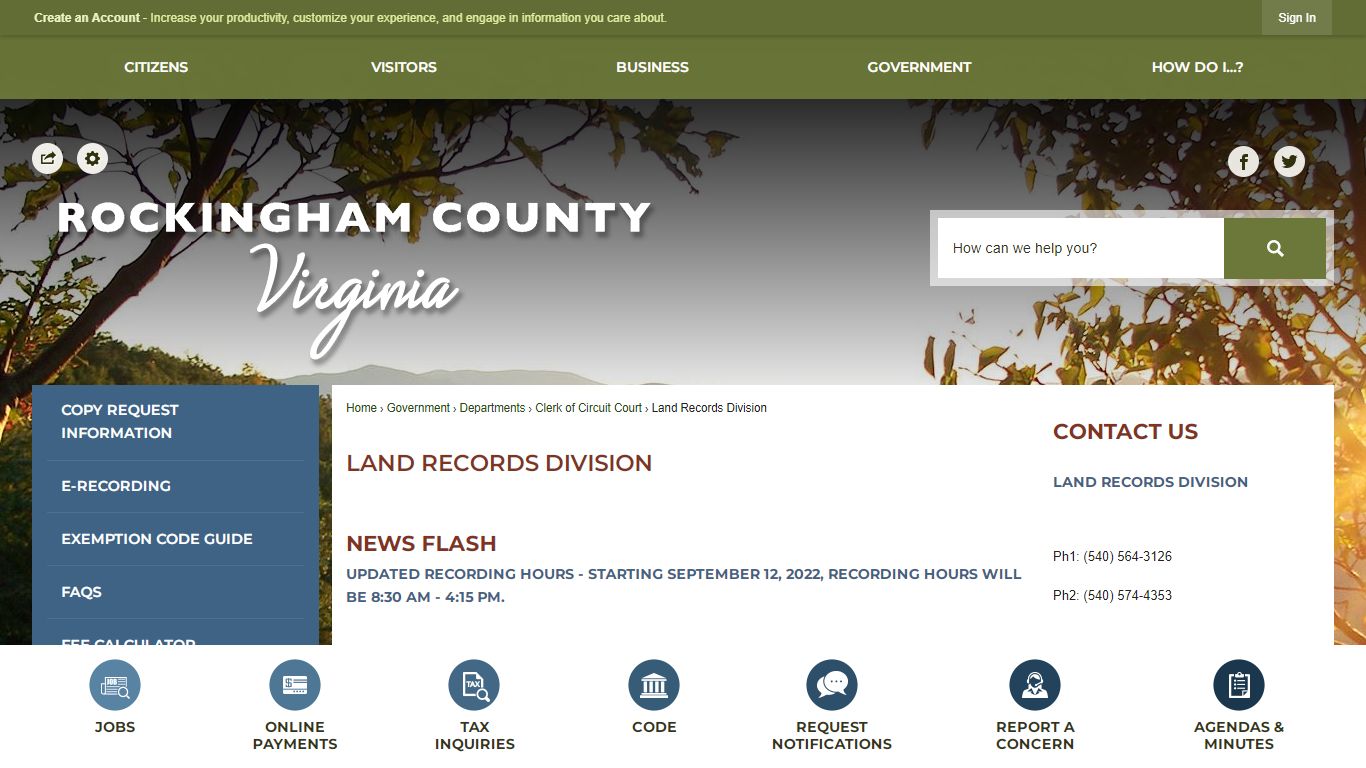 Land Records Division | Rockingham County, VA